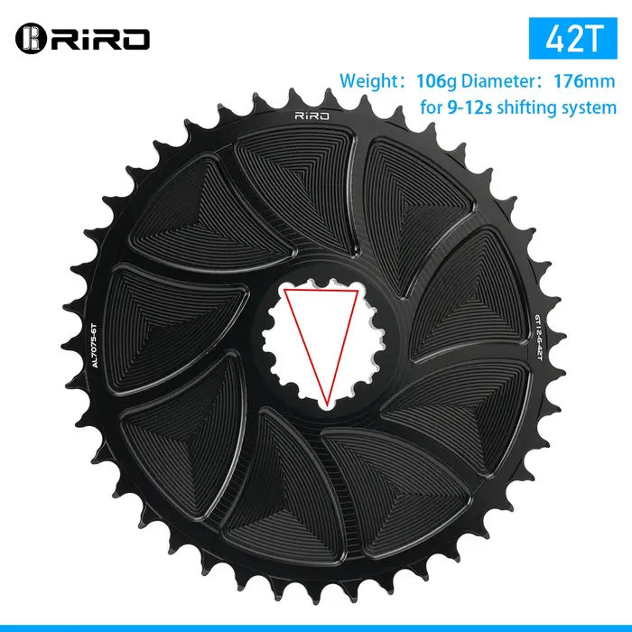 Plateau de pédalier RIRO 3 boulons pour vélo Scram GXP en alliage d'aluminium