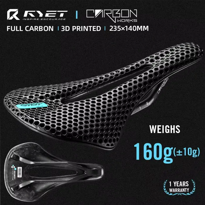 RYET vélo selle en carbone 3D