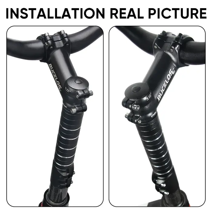 Extension de potence de vélo en alliage d'aluminium BUCKLOS 70/80/100/115/120/180/210MM