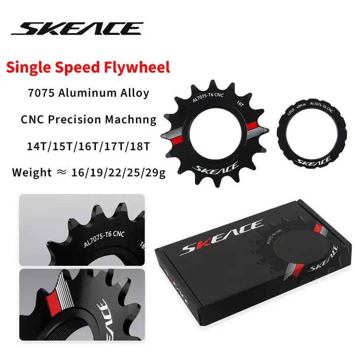 SKEACE vélo à pignon fixe 13T 14T 15T 16T 17T 18T cyclisme Cog Fixie piste