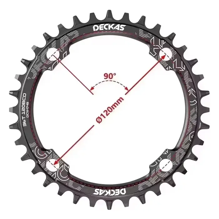 Plateau de vélo rond pour pédalier SRAM X5/X7/X9, 120BCD, décodeurs de diamètre de plateau, 120mm, 3