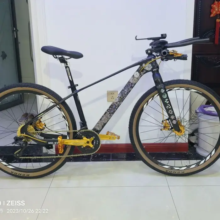Cadre de vélo VTT en alliage d'aluminium brillant pour roue 27.5 pouces robuste et léger pour vélo de montagne route ou enfant