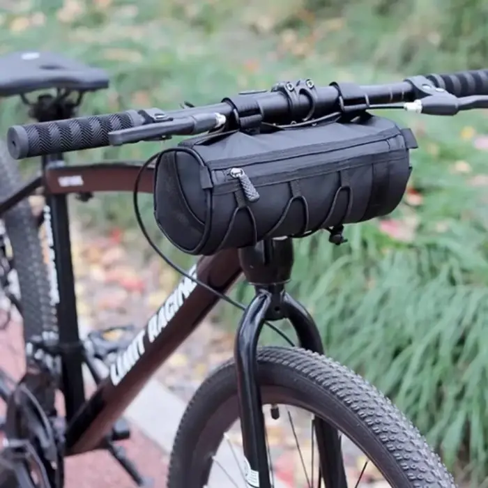 Sac de guidon et de cadre en nylon étanche multifonctionnel pour vélo de montagne VTT et route rouge jaune blanc pour stockage sécurisé