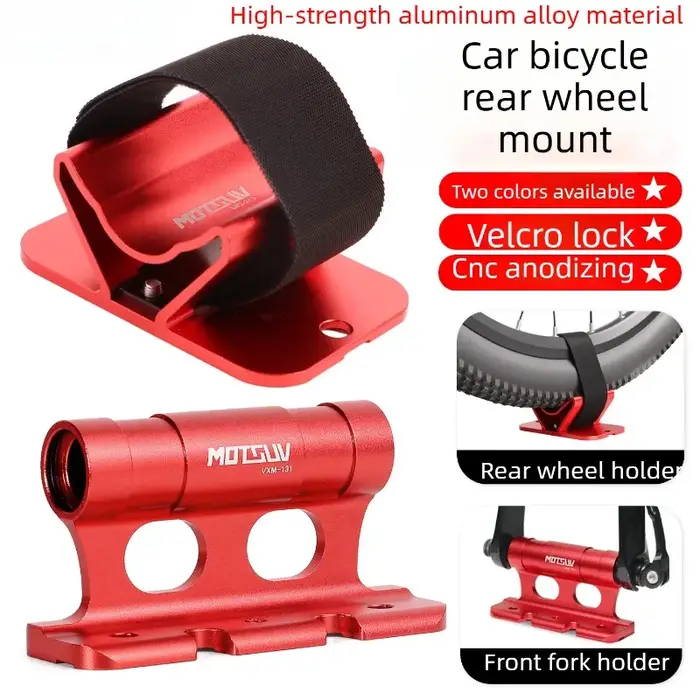 Support de fixation rapide pour fourche avant de vélo, porte-vélo de toit pour roue arrière, accessoire de transport de vélo