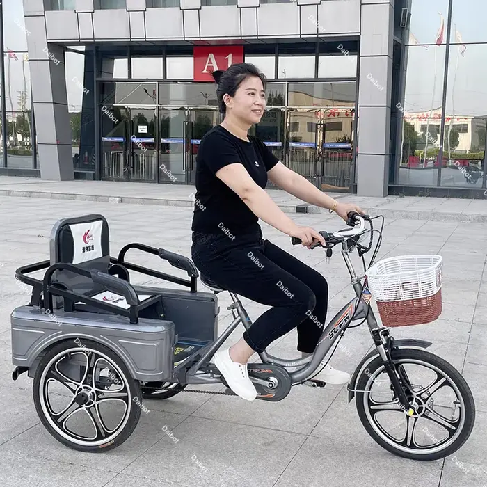 Tricycle électrique longue portée pour femme avec passagers