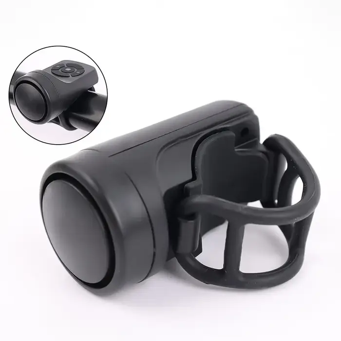 Sonnette électrique de vélo, klaxon de chargement USB, anneau de sécurité d'avertissement pour vtt,