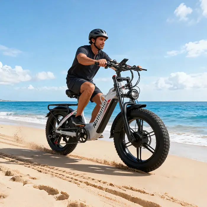 Vélo électrique 20 pouces, 2 moteurs 1000W, batterie amovible 48V 20Ah, vélo électrique 50 km/h pour adultes, VTT avec Shimano 7 vitesses