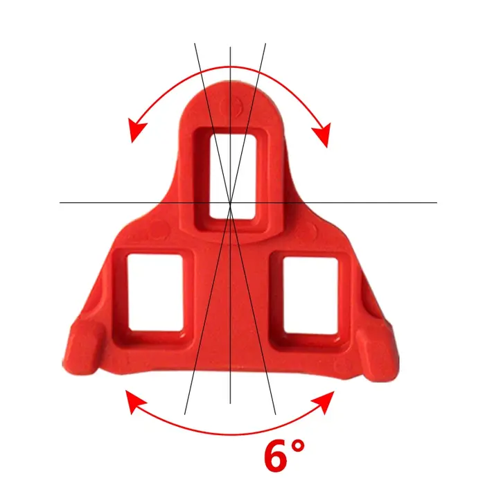 Crampons antidérapants pour pédales de vélo de route en plastique pour chaussures autobloquantes cyclisme VTT cruiser blanc bordeaux jaune rouge