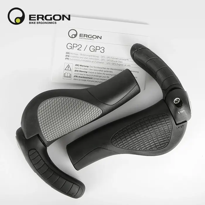 ERGON poignées de guidon de VTT GP1 GP3 GP5 pince de montage d'extrémité de barre de vélo poignée ergonomie