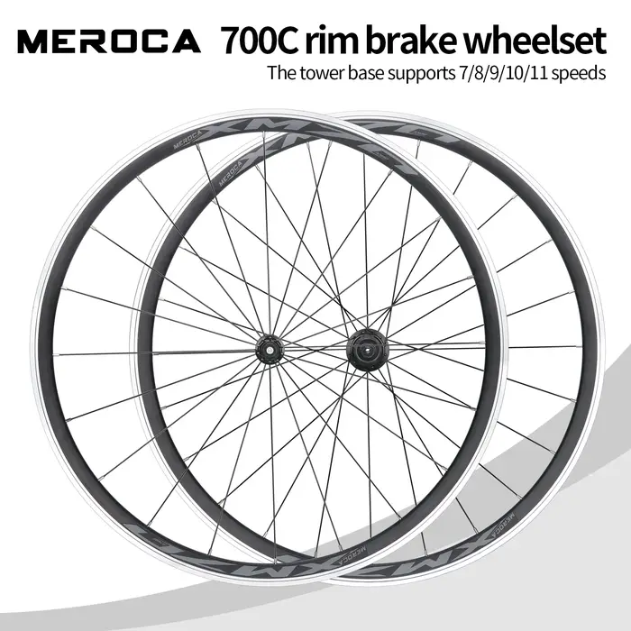 Paire de roues de vélo en alliage d'aluminium ultra-léger