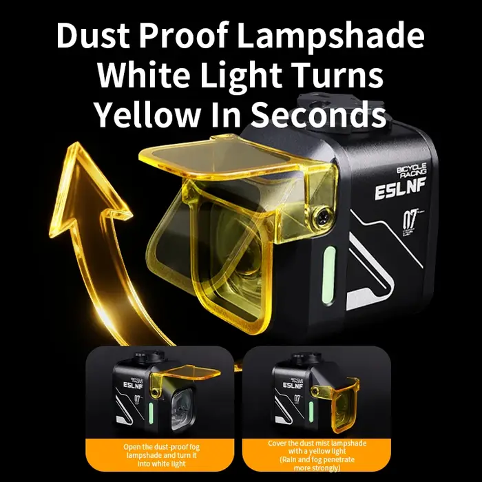 ESLNF haute luminosité 1200 Lumens phare de vélo en alliage d'aluminium 4000mAh feu avant