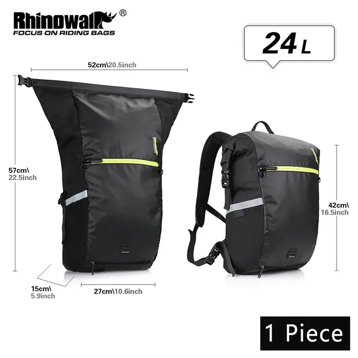 Sacoche latérale pour vélo Rhinowalk 24L