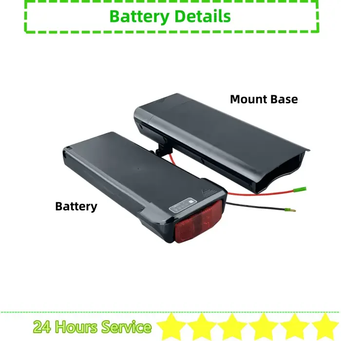 Elcykel 28 "batterie de vélo électrique de ville 36V 10.4Ah 10Ah 12Ah 14Ah montage de support