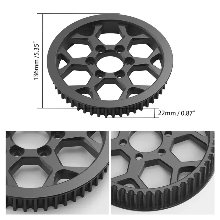 NICECNC pour Surron Light Bee X S L1E vélo de saleté électrique 2024 axe d'entraînement central en aluminium et poulie secondaire pour Segway X160 X260