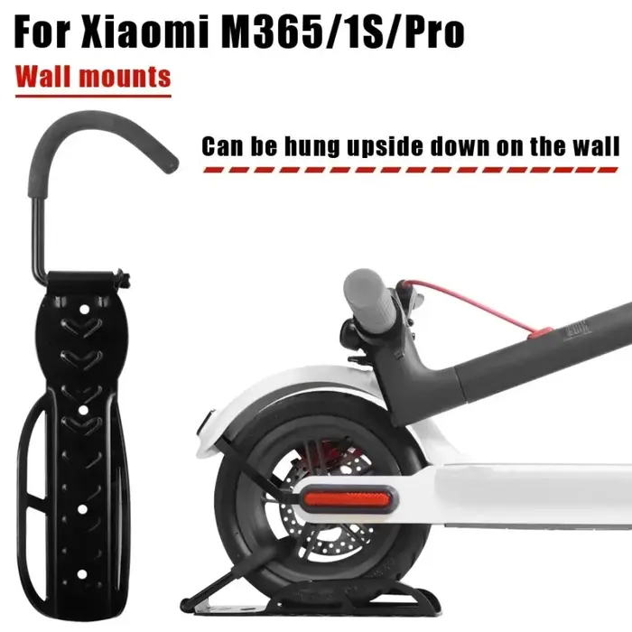 Crochet mural avec une charge maximale de 50 kg pour trottinette électrique Xiaomi M365/PRO et Ninebot ES1 ES2
