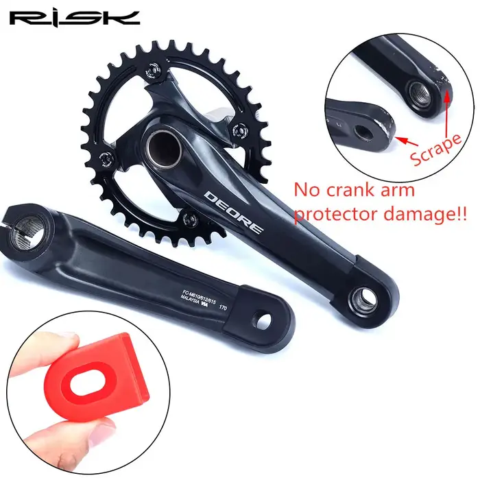 Couvercle de protection de bras de manivelle de vélo en Silicone