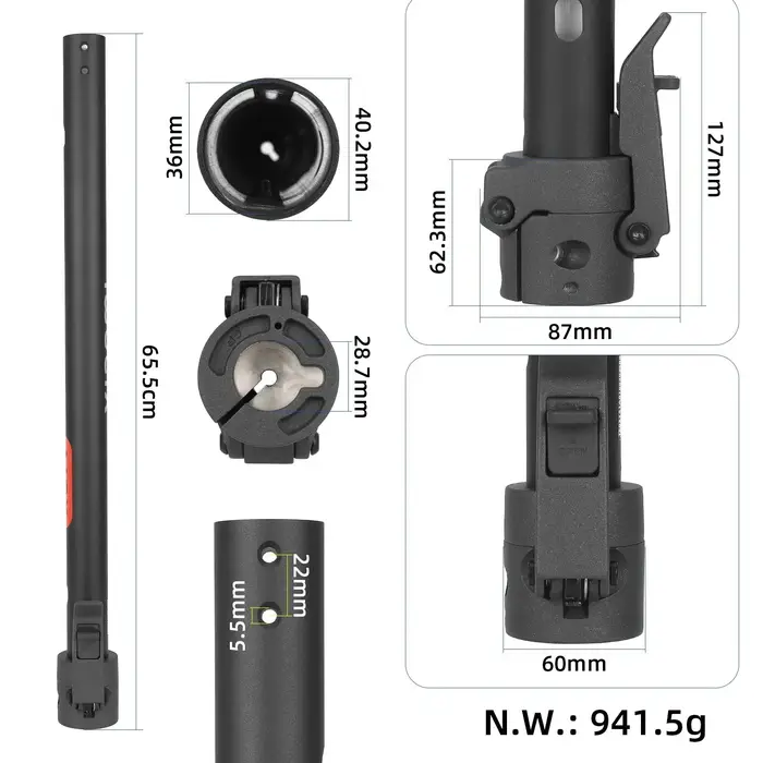 Base de colonne de direction pliable d'origine pour trottinette électrique Xiaomi 5/5 Pro/5 Max/5 Plus
