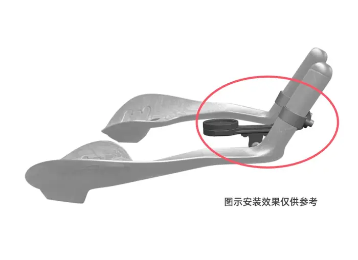 Support d'ordinateur de vélo en aluminium CNC