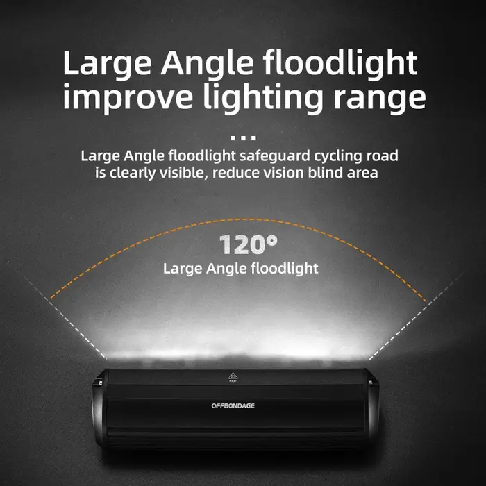 OFFBONDAGE – feu avant de vélo 2600 lumens