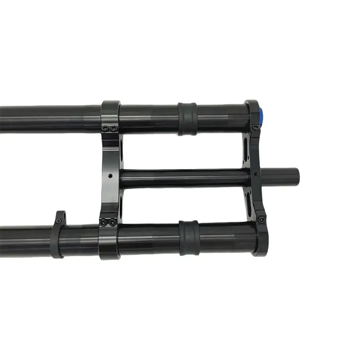KKE Fourche avant pour gros vélo de 20 pouces, axe 135 × 15 mm, tube droit