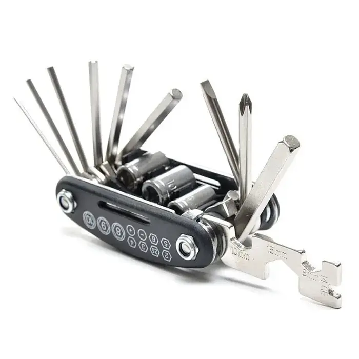 Clé à douille Portable 16 en 1 pour vélo de montagne, clé polyvalente, tournevis multi-outils, outil