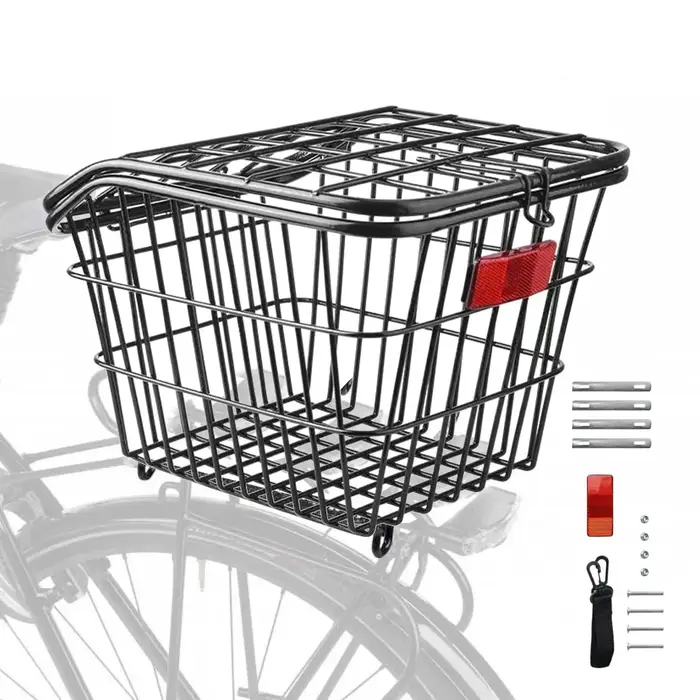 Panier arrière de vélo en métal