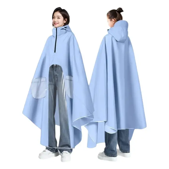 Imperméable épais pour Scooter électrique, imperméable, coupe-vent, col haut, conception visuelle, imperméable pour une seule personne
