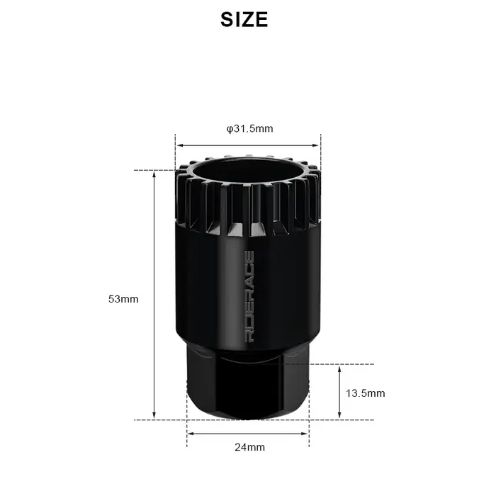 RIDERACE dissolvant de pédalier de vélo CR-V 20 dents BB clé à manchon de retrait clé