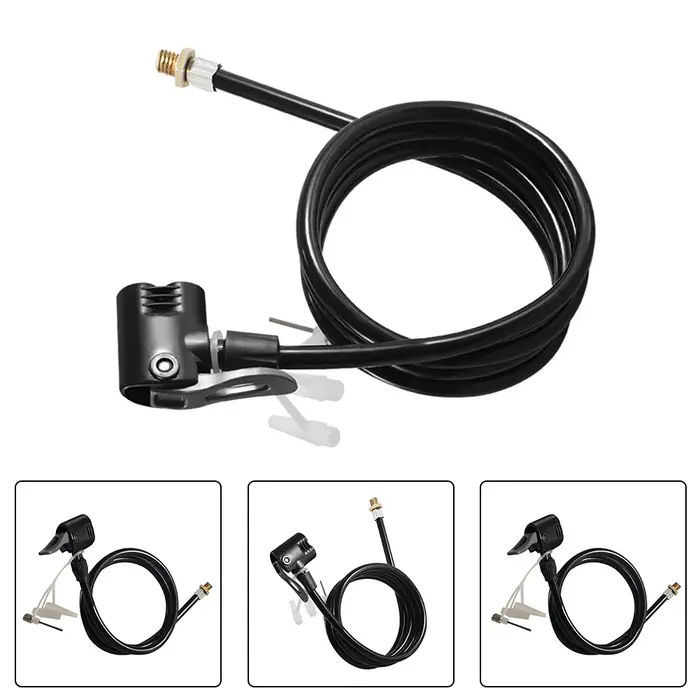 Pompe à air portable pratique pour vélo, tube d'extension, gonfleur de tuyau, audacieux et allongé, 