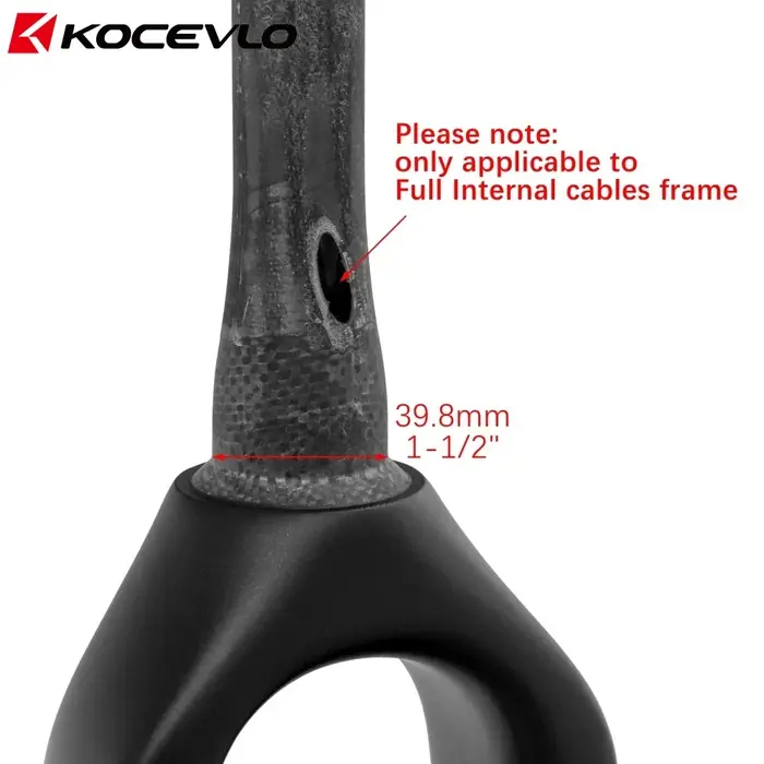 Fourche de vélo de gravier KOCEVLO GF07 en fibre de carbone conique