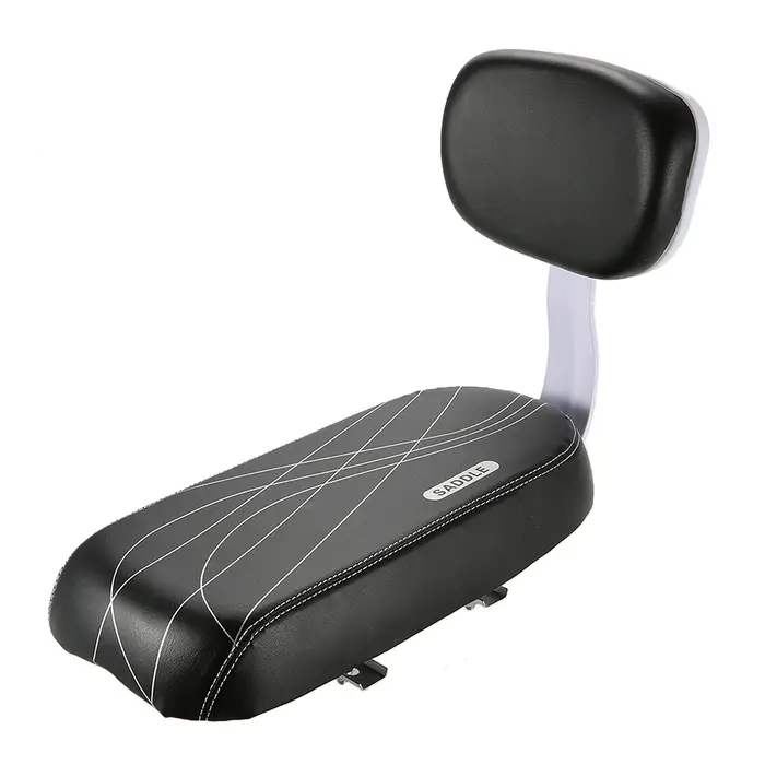 Siège arrière de vélo en cuir PU pour enfants, coussin souple, siège arrière T1 pour VTT, assistance