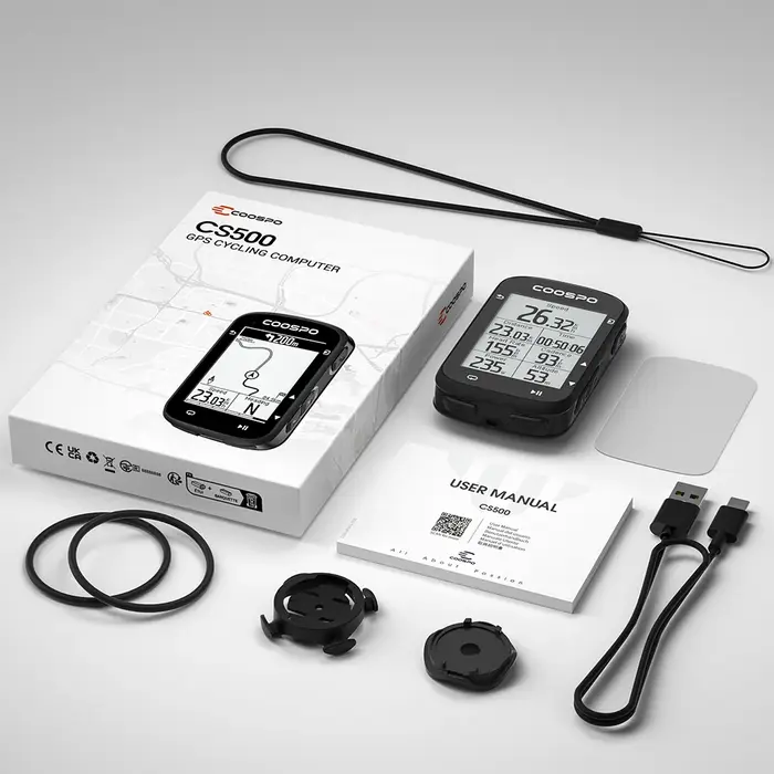 COOSPO CS500 Route Navigation vélo ordinateur GPS cyclisme odomètre sans fil
