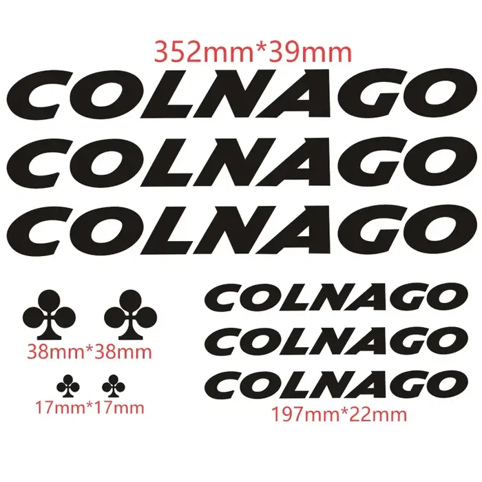 Autocollants de tailles personnalisables pour cadre de vélo