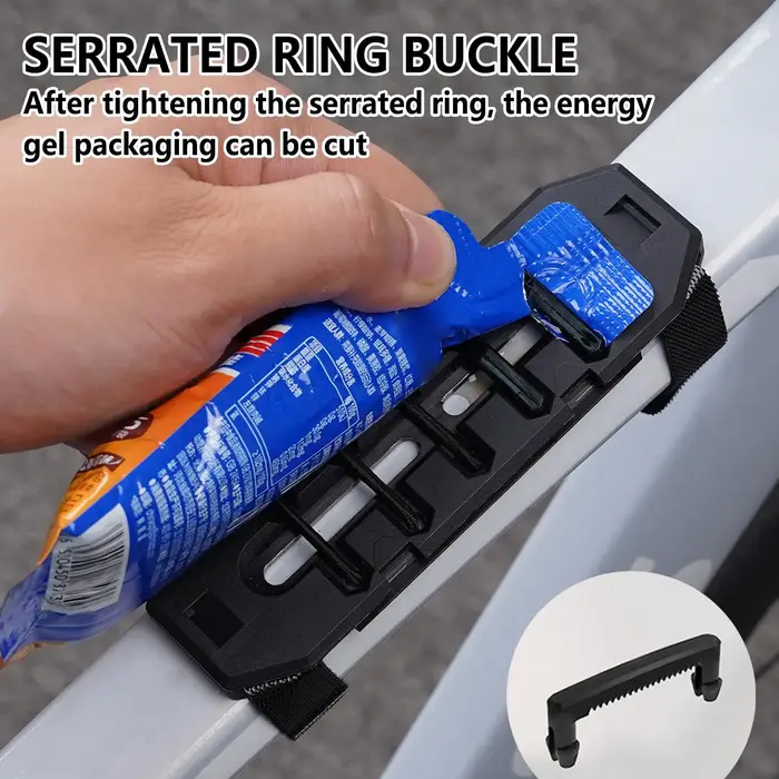 Support de gel énergétique pour vélos de montagne avec boucles élastiques