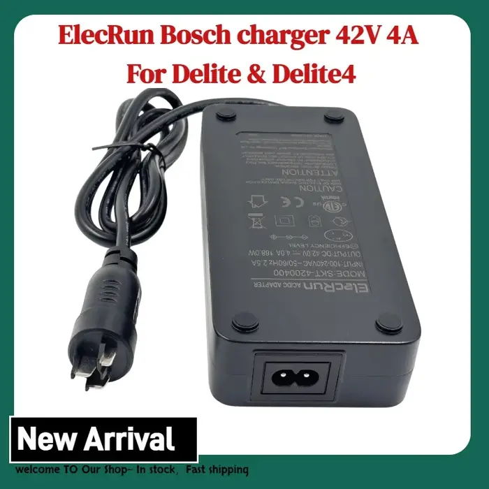 Chargeur 42V 4A pour batterie de vélo électrique Bosch Delite