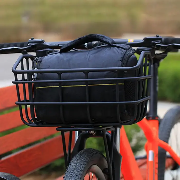 Panier de vélo panier de guidon avant panier en fil de fer durable boîte de rangement de vélo panier en métal de Scooter organiser accessoire de cyclisme