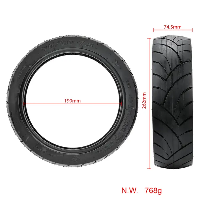 Pneu tubeless 70/60-7.5 pour Segway ZT3 / G3 / GT3