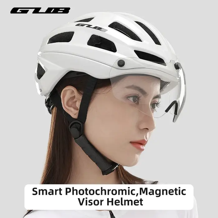 Casque de vélo GUB D85 avec visière magnétique photochromique intégrée