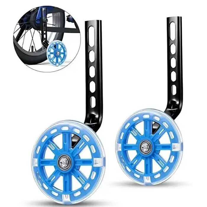 1 paire de roues renforcées pour vélo d'enfant 12-20 pouces, résistantes à l'usure, roues d'entraînement professionnelles, installation facile