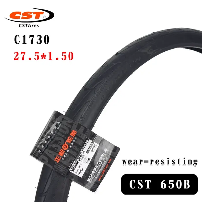 CST-Pneu de vélo semi-lisse C1730, VTT, EPS, résistant aux coups de couteau, 27.5x1.5, 60TPI, pneu e