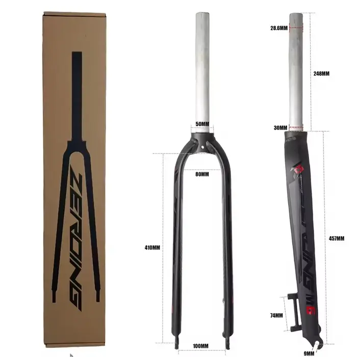 Fourche avant de vélo de montagne EVOSID M5 en alliage d'aluminium 7005 ultra-légère pour roues 26 27.5 29 pouces avec frein à disque