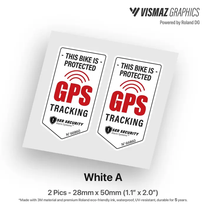 Vismaz autocollants de suivi GPS autocollant de moto autocollant antivol pour vélo Scooter voiture a