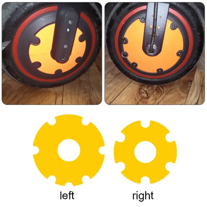 Autocollant de roue avant de Scooters
