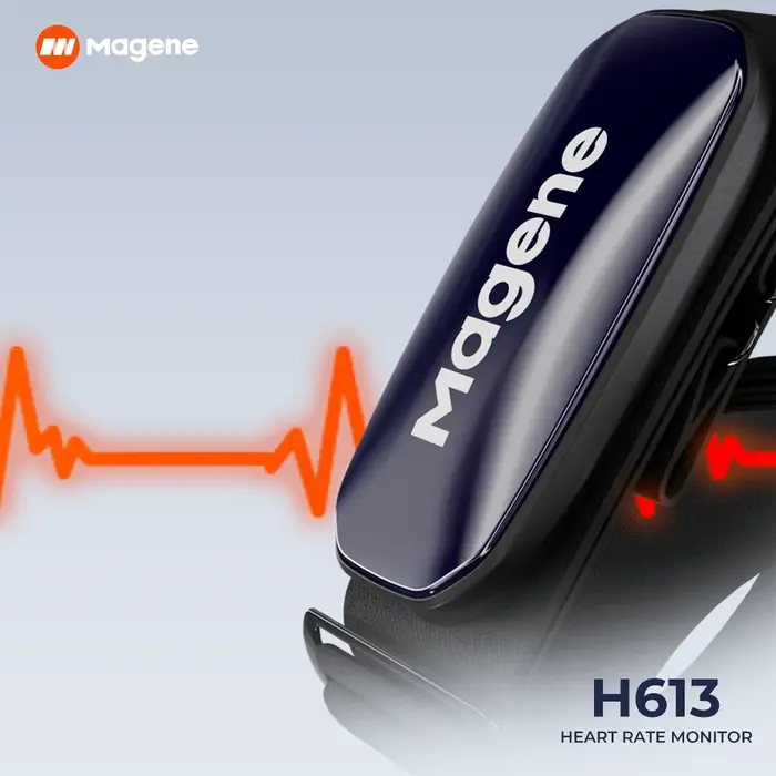 Magene H613 moniteur de fréquence cardiaque sangle pectorale fendue 3 canaux Bluetooth capteur de fr
