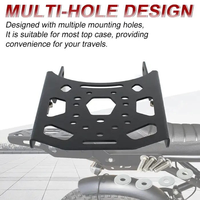 Porte-bagages arrière pour moto