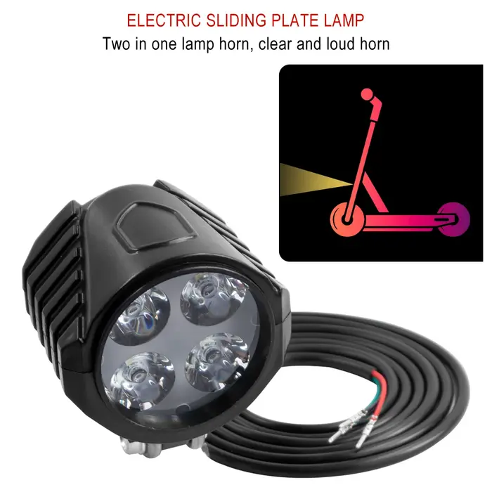 Scooter électrique 4 LED feu avant