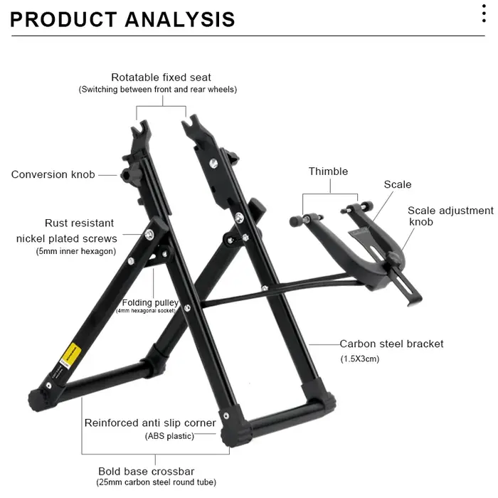 RIDERACE support de réglage de roue de vélo