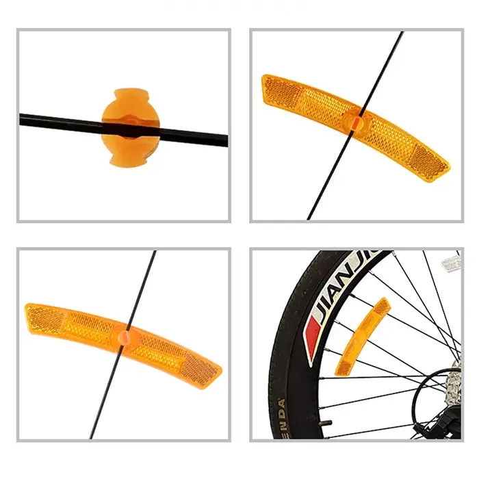 Réflecteur de rayon de vélo en acier