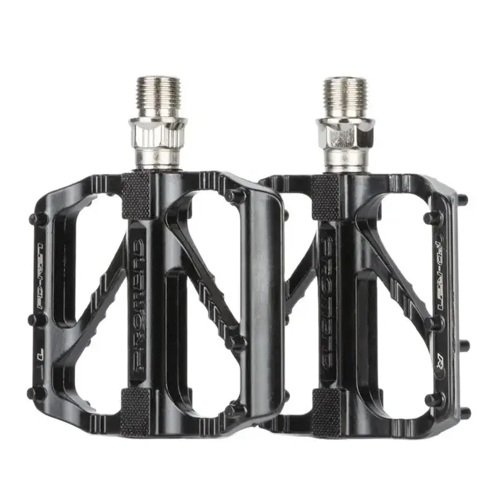 PROMEND Pédale Anti-Dérapante pour Vélo VTT, Roulement en Alliage d'Aluminium, Accessoires avec 3 Roulements Rapides, Modèle Ultraléger