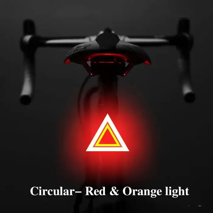 Feu Arrière Multi Modes D'éclairage USB Rechargeable Led Vélo Lumière Flash Queue Feux
